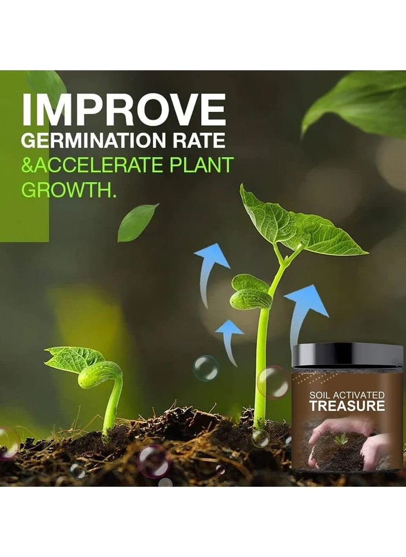CMGTYYD - CMGTYYD Soil Activated Treasure, Organic Soil Conditioner, Premium Soil Activated Treasure, Soil Plant Flower Fertilizer, Soil Activator for Raised Garden Beds, Potting Mix, Lawns and Gardens (3pcs) - Image 1