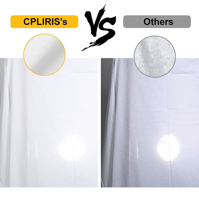 CPLIRIS 10x12ft White Backdrop Photography Photo Shooting Background with Matt Surface for Protrait Photoshoot or Party Decoration - Image 3