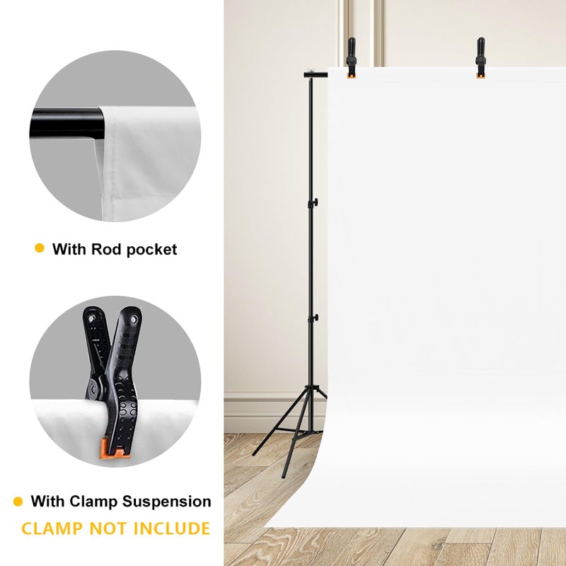 CPLIRIS 10x12ft White Backdrop Photography Photo Shooting Background with Matt Surface for Protrait Photoshoot or Party Decoration - Image 4