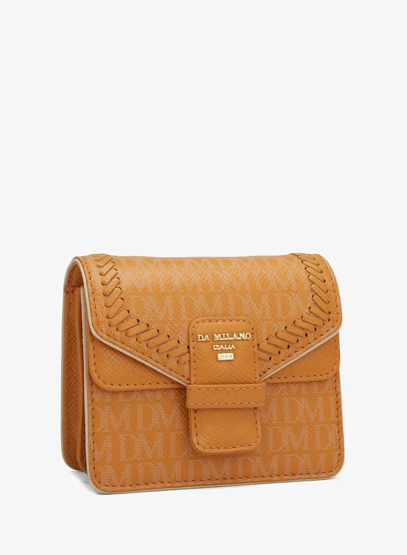 Da Milano Flame Small Monogram Franzy Leather Sling - Flame  | Best Price UAE