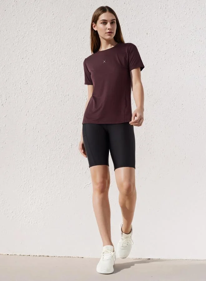 Splash Active  Textured T-shirt for Women | Best Price UAE