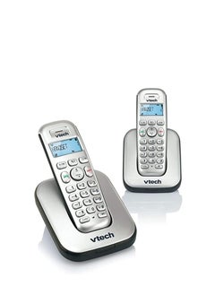 vtech Vtech 2 Handset Digital Cordless Phone with Caller ID/Call Waiting - Silver ES1210-2  - Image 1