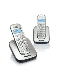 vtech Vtech 2 Handset Digital Cordless Phone with Caller ID/Call Waiting - Silver ES1210-2  - Image 2