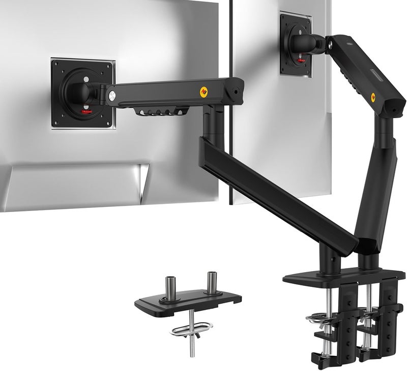 NB ERGONOMIC NB SmooVex™ Single Monitor Arm for Monitors 17'' to 32 inch, Mechanical Spring Mount Load up to 9 kg, VESA 75/100 mm Monitor-Mount A5 (Black-Dual) - Image 1