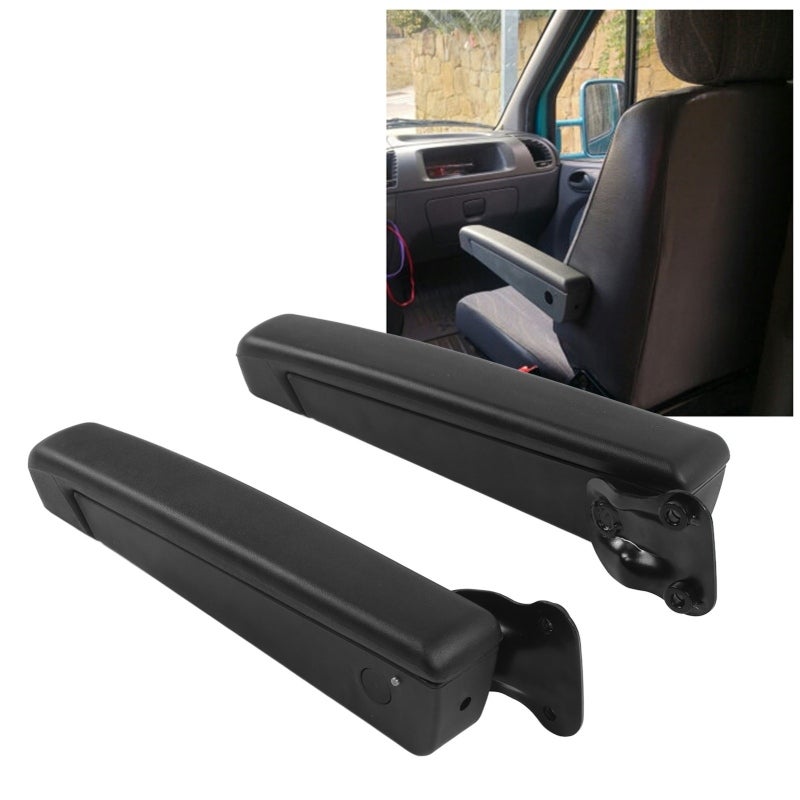Adjustable Car Seat Armrest: PU Sponge & ABS Metal Material, Shock Resistant Wear Resistant - Universal Vehicle Armrest for Cars, Trucks, RVs, Construction Vehicles - Image 4