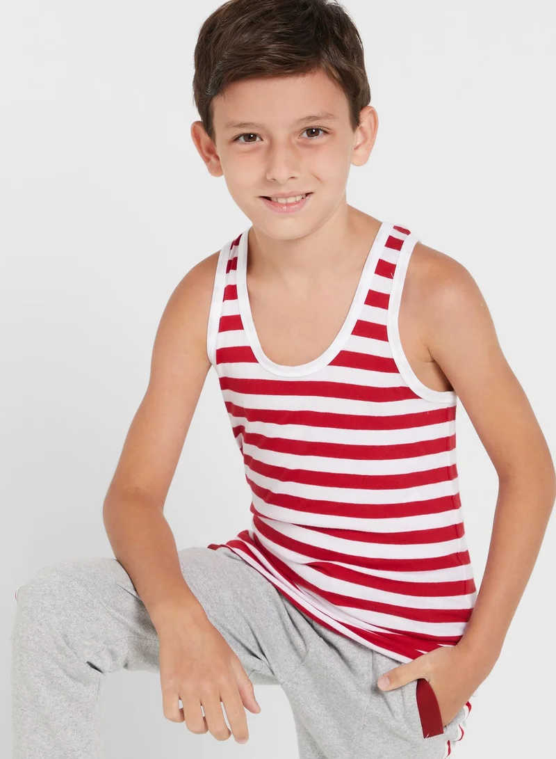 Pinata Pack Of 5 Printed Boys Vest