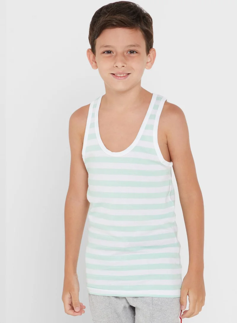 Pinata Pack Of 5 Printed Boys Vest