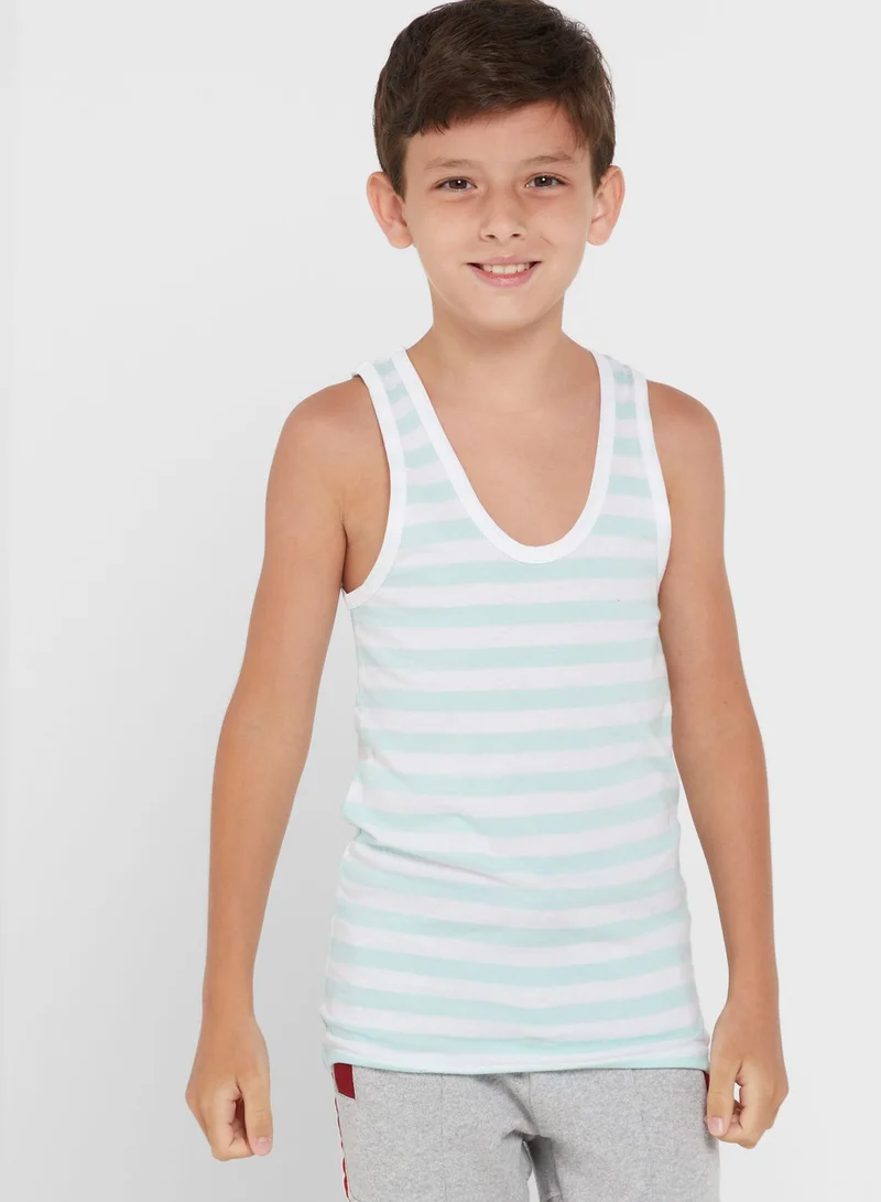 Pinata Pack Of 5 Printed Boys Vest