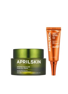 APRILSKIN APRILSKIN Radiance Repair Care Duo - Carrotene Clearing Solution & Artemisia Squalane Hydra Gel Cream Targeted Blemish Care and Deep Hydration for Balanced, Healthy Skin  - Image 1