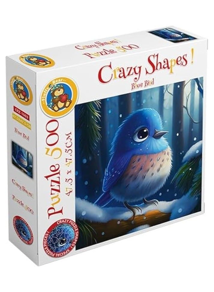 Fluffy Bear Blue Bird puzzle