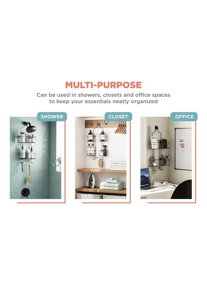 Zenna Home Zenna Home E7446HB, Expandable Over-the-Showerhead Caddy, Bronze  - Image 4