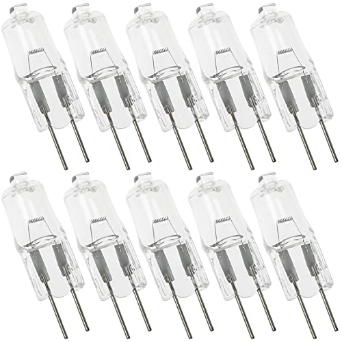 SQXBK 10PCS G4 Halogen Bulb Bulb Instrument 6V10W Bulb Microscope Light Bulb Light Bulb Replacement Heavy Machinery Marine Train Cabin Lighting Replacement - Image 1