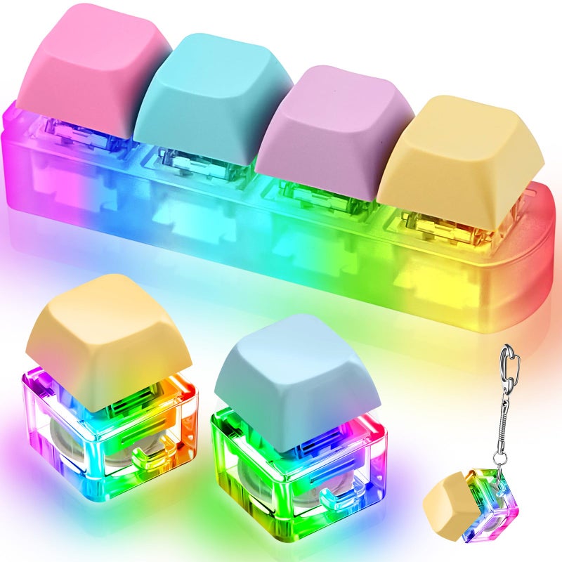 Taiyin Decompression Toys Keyboard Clicker Toy Keyboard Cube Mechanical Key Button Stress Relief for Adult Gifts to Relief Pass Time3 PcsFunny - Image 4