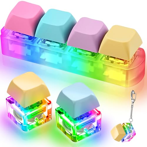 Taiyin Decompression Toys Keyboard Clicker Toy Keyboard Cube Mechanical Key Button Stress Relief for Adult Gifts to Relief Pass Time3 PcsFunny - Image 1
