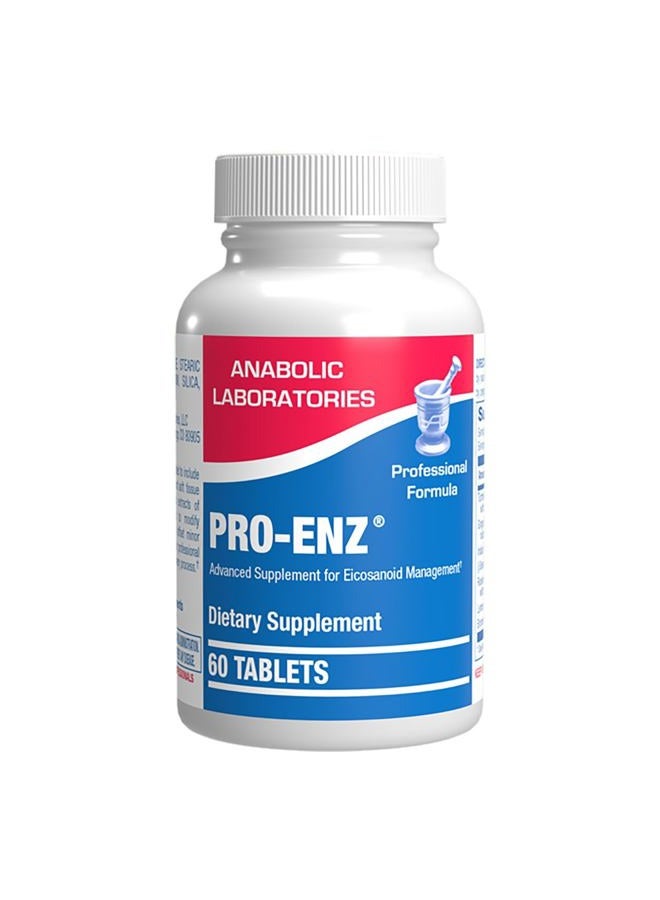 Anabolic Laboratories Pro Enz Joint Support Supplement - Clinical Formula Turmeric Boswellia Supplement for Joint & Cartilage Mobility and Comfort Support plus Eicosanoid Management with Proteolytic Enzymes (60 tablets) - Image 1