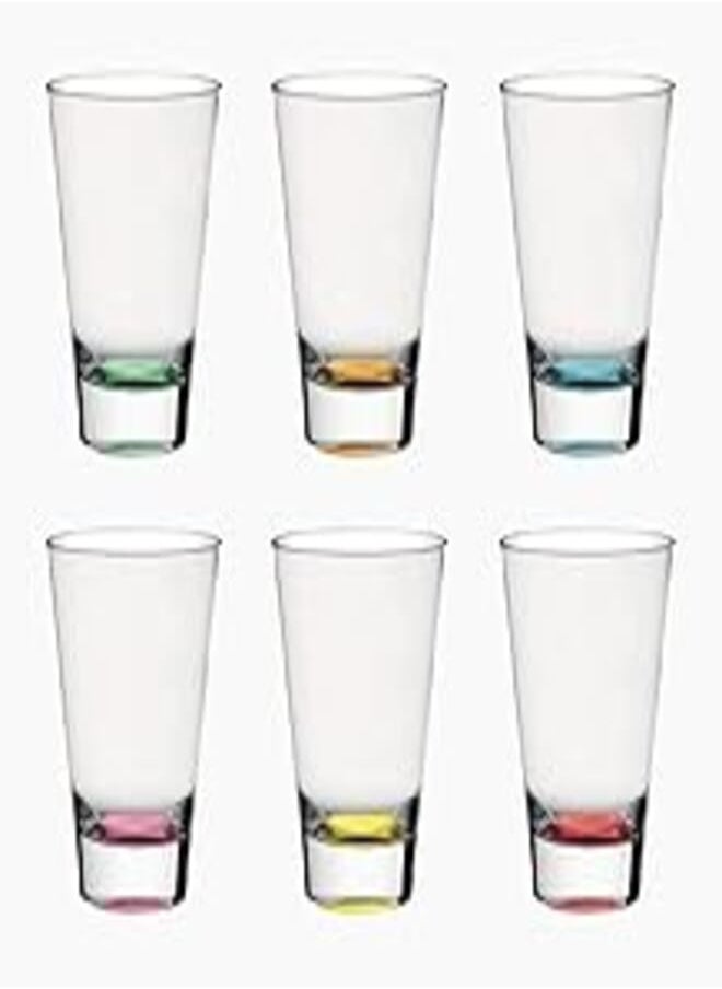 Vidivi - ViDiVi Confetti Glass Tumbler 6 Pieces Set, 400 ml Capacity, Transparent - Image 1
