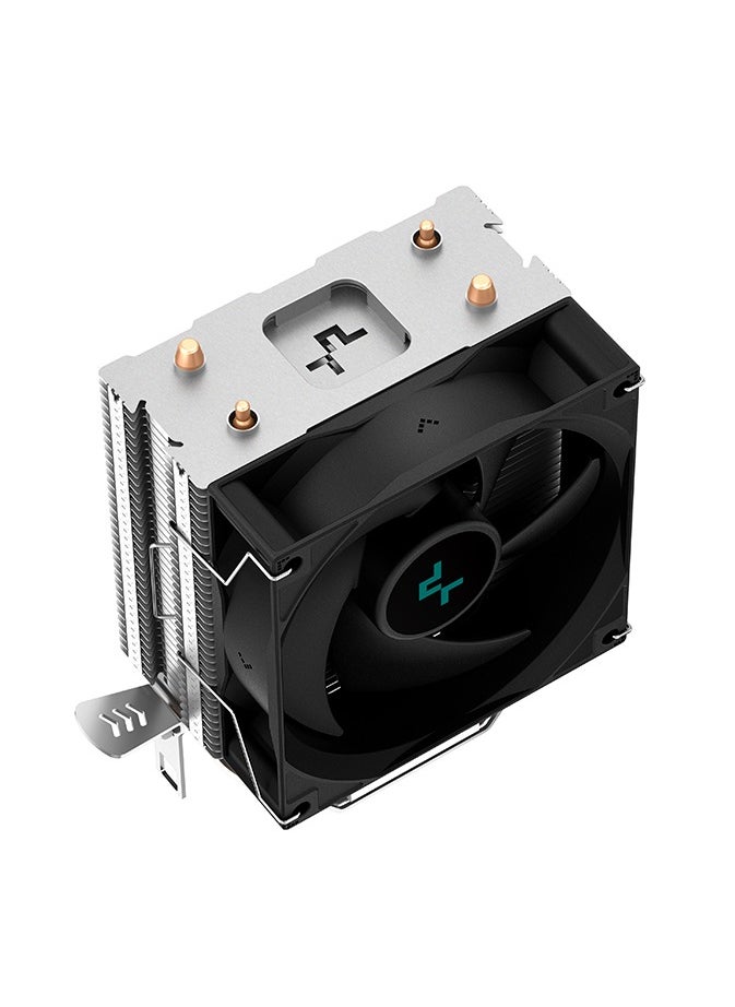 DEEPCOOL AG200 CPU Air Cooler, Single Tower, 92mm PWM Fan, 2 Copper Heat Pipes, 100W TDP, Intel LGA1700/1200/1151/1150/1155, AMD AM5/AM4, Quiet ≤30.5 dB(A), Compact Size for mATX/ATX Builds, Black | R-AG200-BKNNMN-G  - Image 4