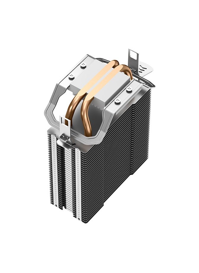 DEEPCOOL - AG200 CPU Air Cooler, Single Tower, 92mm PWM Fan, 2 Copper Heat Pipes, 100W TDP, Intel LGA1700/1200/1151/1150/1155, AMD AM5/AM4, Quiet ≤30.5 dB(A), Compact Size for mATX/ATX Builds, Black | R-AG200-BKNNMN-G - Image 1