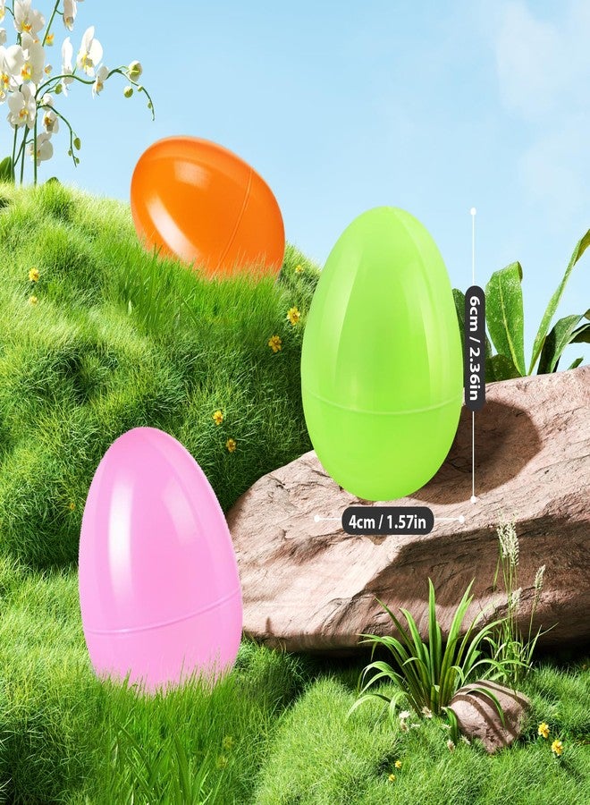 YZNlife بيض عيد الفصح YZNlife 600 قطعة، 2.3" بيض عيد الفصح البلاستيكي القابل للتعبئة بألوان زاهية فارغ لصيد عيد الفصح، حشو سلة عيد الفصح، هدايا الحفلات، مستلزمات جوائز الفصول الدراسية - Image 3