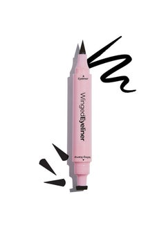 MCoBeauty Winged Eyeliner Stamp, Dual-Ended Winged Eyeliner Stamp and Liquid Liner, Smudge and Water-Resistant, Vegan, Cruelty Free Cosmetics  - Image 2