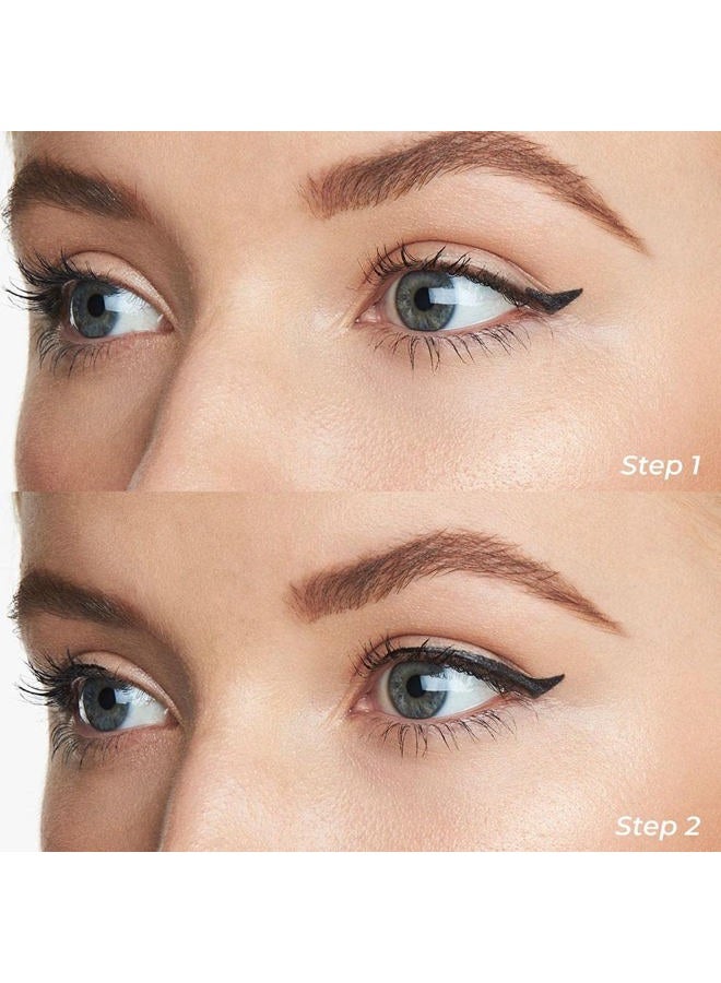 MCoBeauty ختم كحل العيون المجنح، ختم كحل العيون مزدوج الطرف وكحل سائل، مقاوم للتلطخ والماء، نباتي، مستحضرات تجميل خالية من القسوة - Image 3