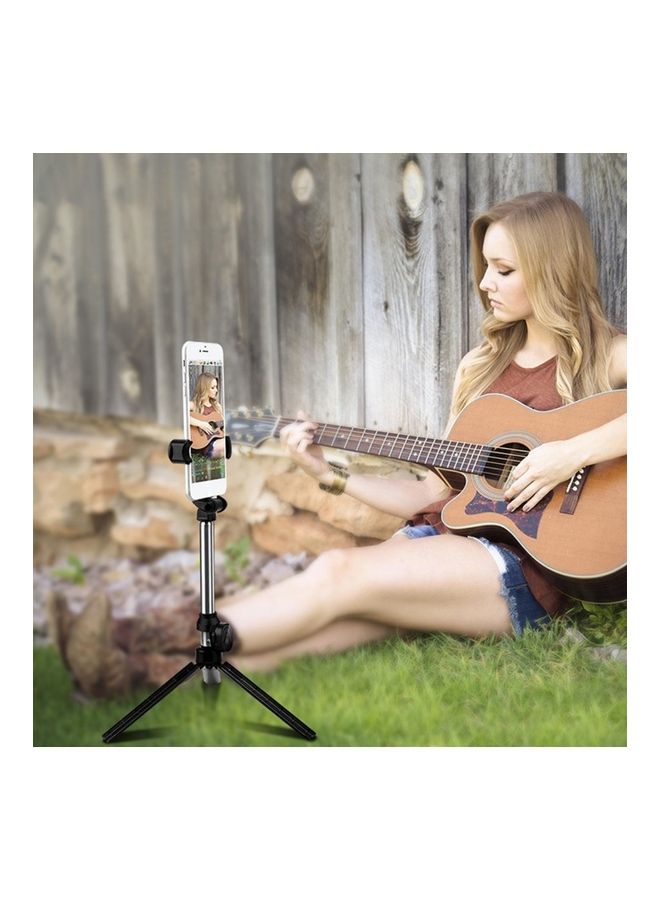 NIBEMINENT XT10 Telescopic Wireless Bluetooth Remote Control Phone Selfie Stick Tripod Black - Image 3