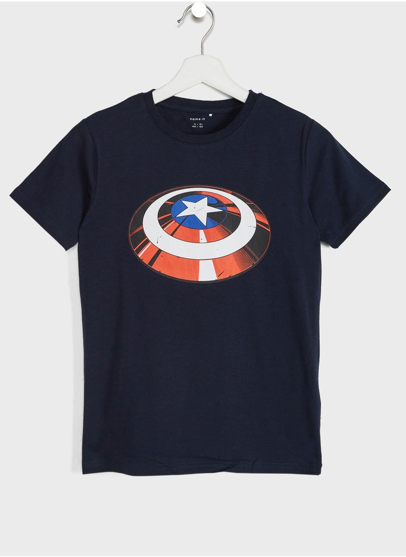NAME IT - Kids 2 Pack Marvel T-Shirt - Image 1