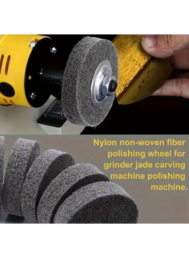 3 Inch Grinding Wheel Set 3pcs Round Polishing Wheel Replacement For Mini Desktop Bench Grinder Applications - Image 5