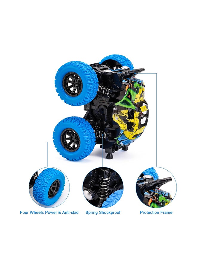 D-Power - Friction Stunt Monster Truck - Blue | Inertia Drive, Safe for Kids, Great Gifts | 3+ - Image 2