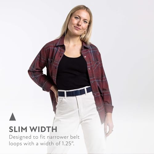 Arcade Belts A2 Atlas Slim Adventure Belt: Heavy Duty Stretch, Metal Free Buckle, Navy - Image 4