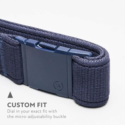 Arcade Belts A2 Atlas Slim Adventure Belt: Heavy Duty Stretch, Metal Free Buckle, Navy - Image 3