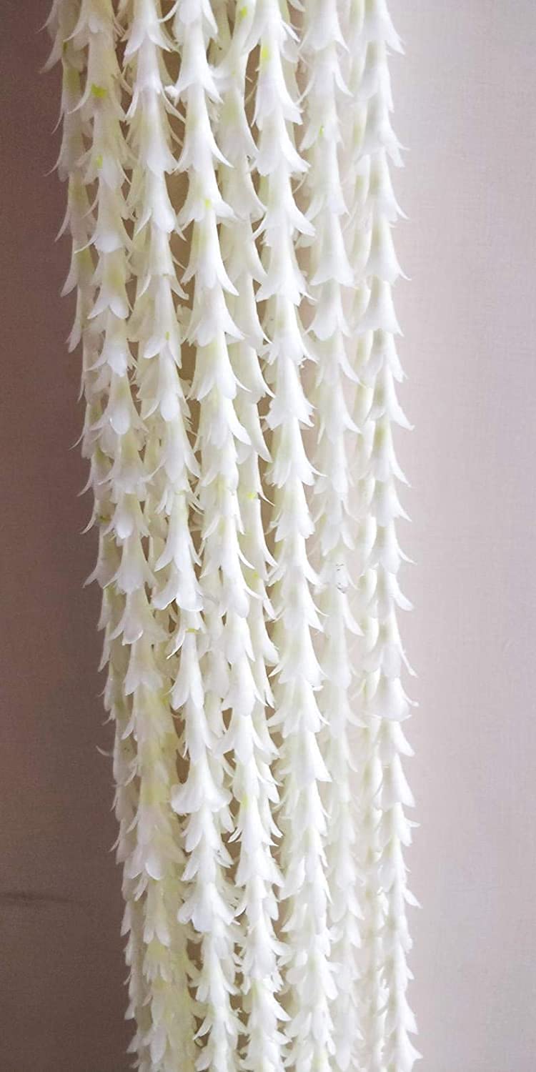 3A FEATURETAIL 5ft Artificial Rajnigandha Chain with Golden Bell, Tuberoses ladi for Decoration (5ft Length 10 Ladi, Rajnigandha Ladi with Bell) - Image 4