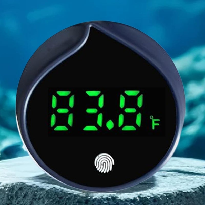 Digital Water Temperature Gauge - Double-Unit Temperature Digital Gauge for Fish Tank | Saltwater Fish Tank Accessories - for Saltwater Aquarium Indoor Home Room Axolotl Turtle Betta Shrimp - Image 3
