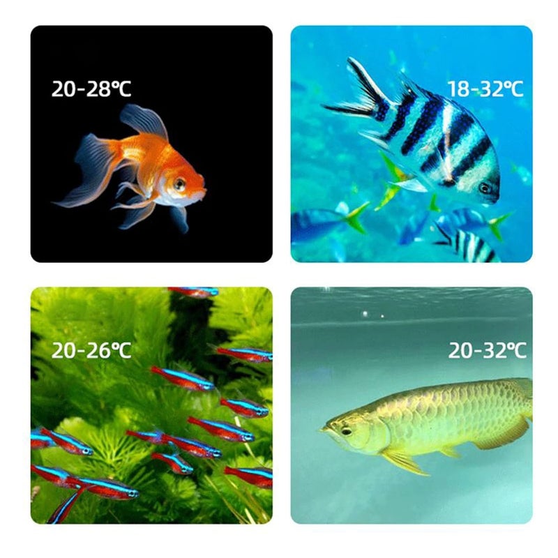 Digital Water Temperature Gauge - Double-Unit Temperature Digital Gauge for Fish Tank | Saltwater Fish Tank Accessories - for Saltwater Aquarium Indoor Home Room Axolotl Turtle Betta Shrimp - Image 5
