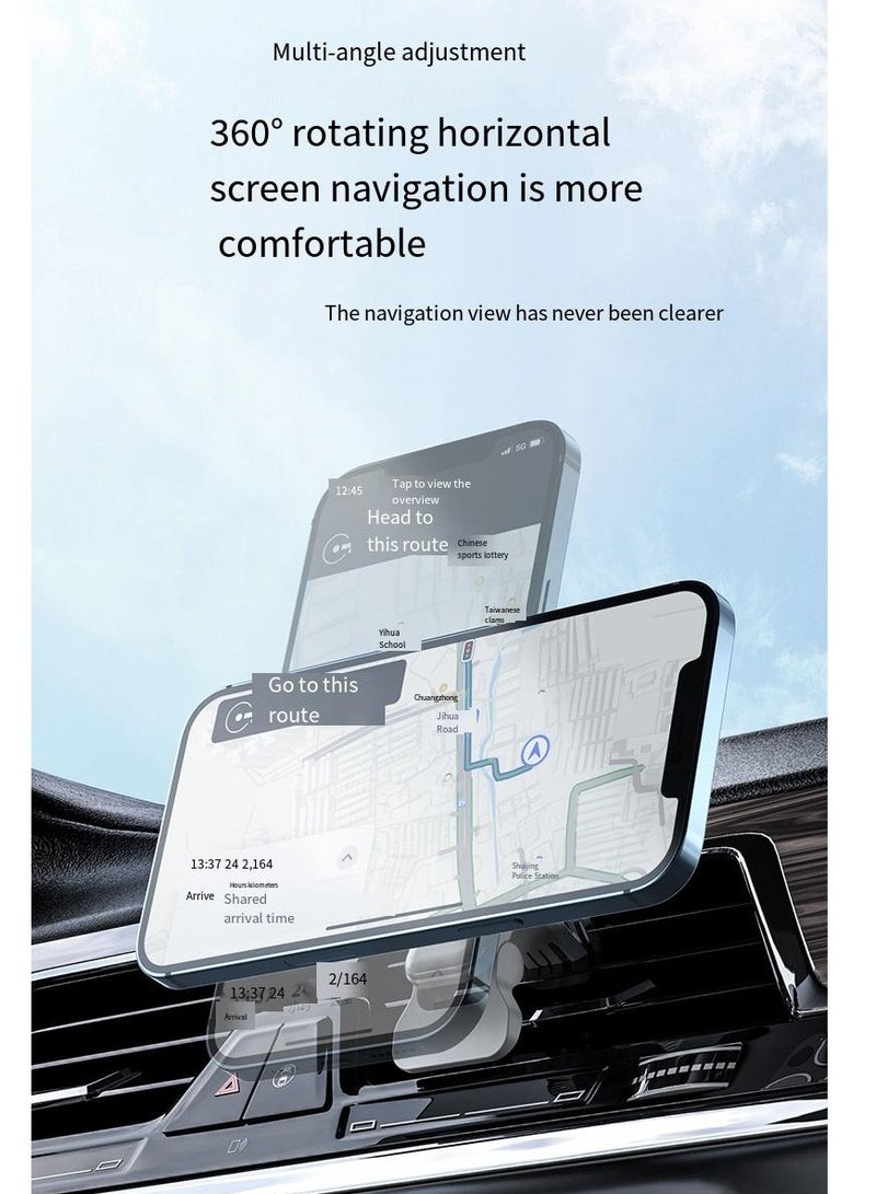 Car mounted magnetic wireless charger 15W fast charging mobile phone charger (black upgraded version) - Image 3