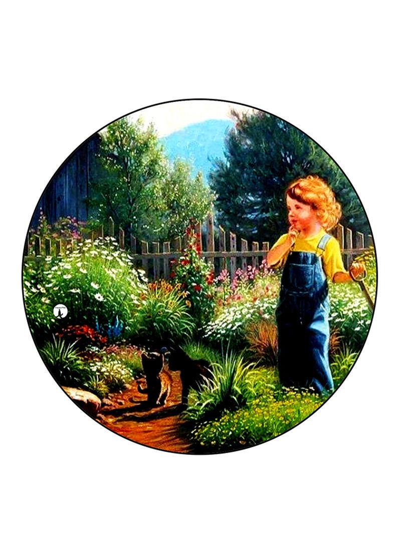 RKN Vintage Art Printed Fridge Magnet  Multicolour - Image 1