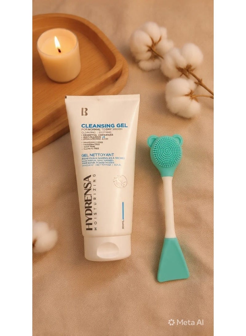 هيدرينسا Enjoy a unique and ideal cleansing experience with Hydrensa Cleansing and Moisturizing Gel. Its advanced formula is specifically designed to meet the needs of normal to dry skin. This gentle gel deeply cleanses and removes impurities and dirt without drying out the skin or stripping it of its natural oils, leaving you with clean, soft, and radiant skin all day long. Key features and benefits: Effective cleansing and soothing: Provides your skin with an immediate feeling of freshness and comfort thanks to its soothing properties. Deep and long-lasting hydration: Enriched with hyaluronic acid, which locks in moisture.… - Image 2
