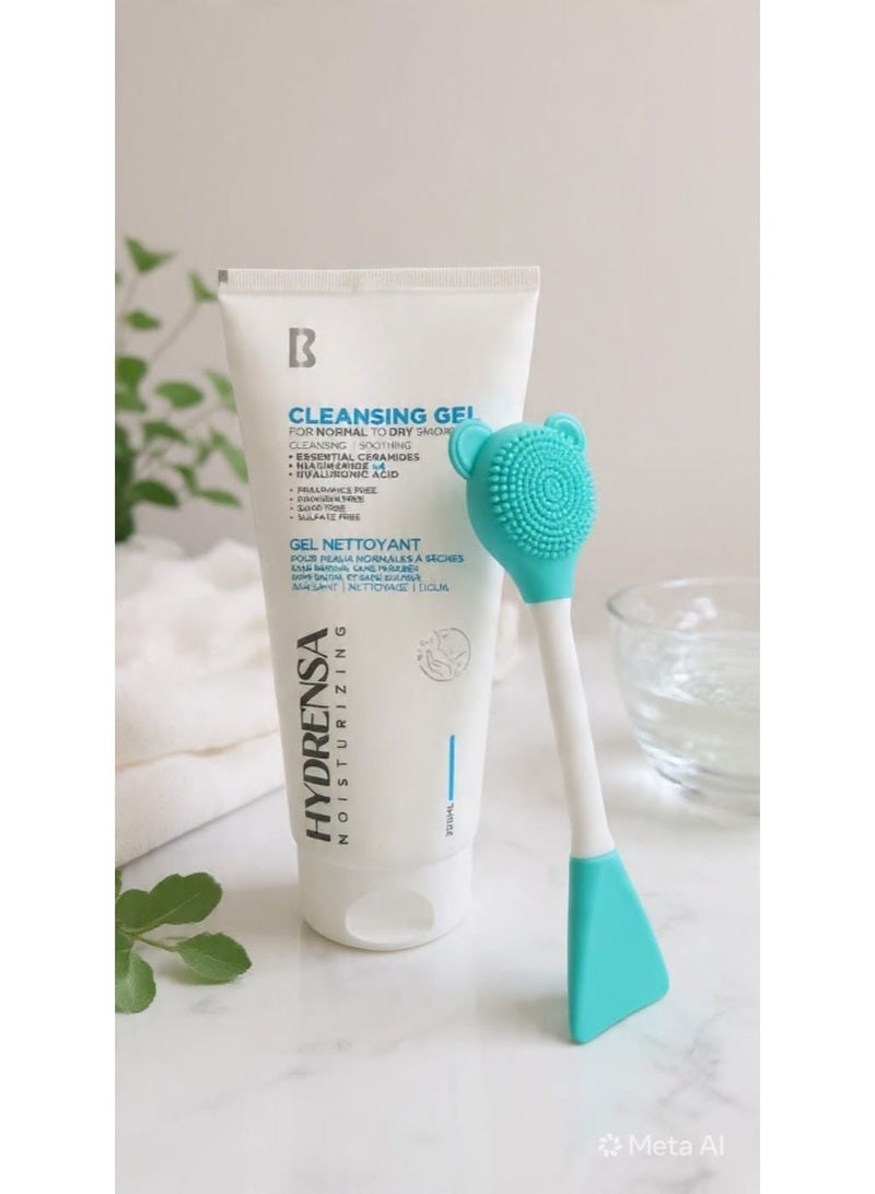 هيدرينسا Enjoy a unique and ideal cleansing experience with Hydrensa Cleansing and Moisturizing Gel. Its advanced formula is specifically designed to meet the needs of normal to dry skin. This gentle gel deeply cleanses and removes impurities and dirt without drying out the skin or stripping it of its natural oils, leaving you with clean, soft, and radiant skin all day long. Key features and benefits: Effective cleansing and soothing: Provides your skin with an immediate feeling of freshness and comfort thanks to its soothing properties. Deep and long-lasting hydration: Enriched with hyaluronic acid, which locks in moisture.… - Image 1
