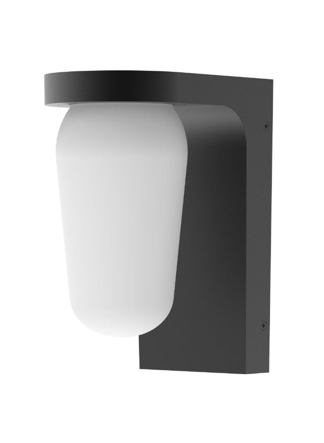 DANUBE HOME Milano Elara E27 Wall Light Durable Aluminium Grey Finish With E27 Lights Out Door Wall-Light Fixture Outdoor Lighting For Gardens, Patios, & Pathways - 21X15X24Cm