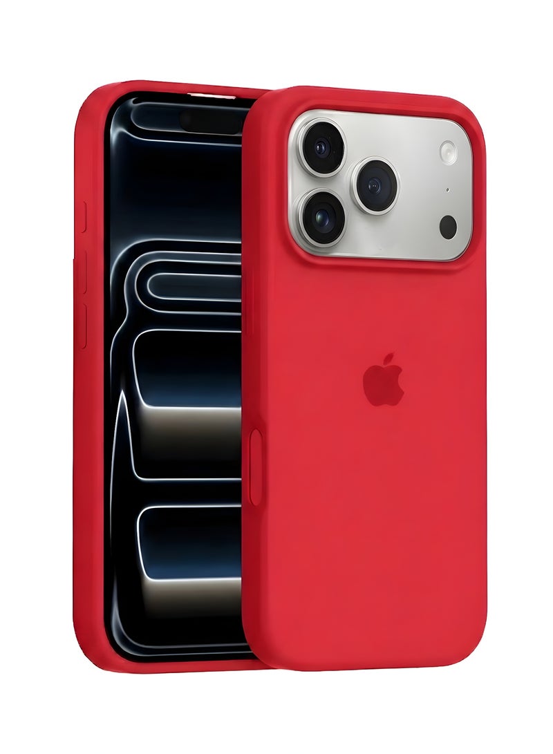 iPhone 17 Pro Max Case Liquid Soft Silicone iPhone 17 Pro Max Cover Anti Scratch with Inside Microfiber Lining Shockproof Protective Phone Case for iPhone 17 Pro Max - Image 1