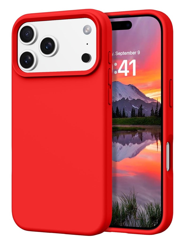 iPhone 17 Pro Max Case Silicone Cover for iPhone 17 Pro Max with Inside Microfiber Lining 6.9 inch - Image 1