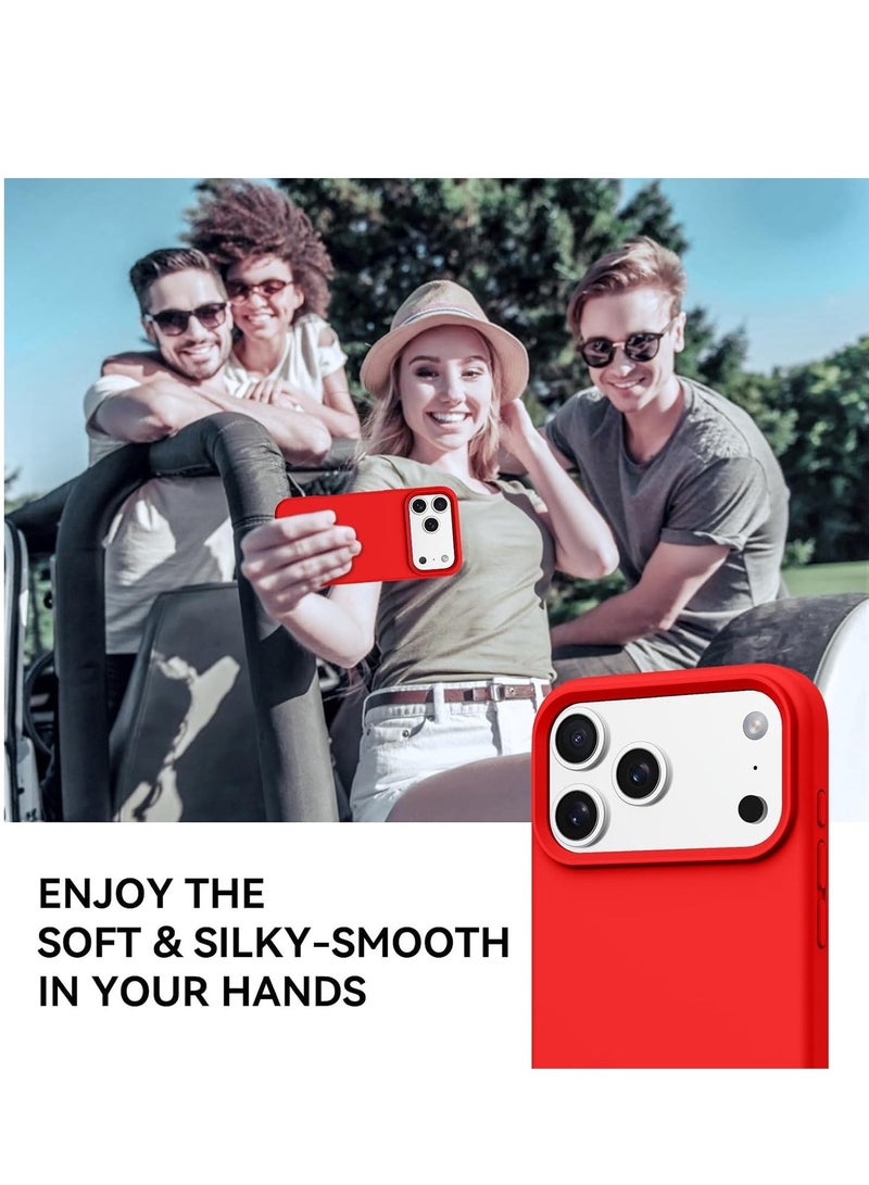 iPhone 17 Pro Max Case Silicone Cover for iPhone 17 Pro Max with Inside Microfiber Lining 6.9 inch - Image 4