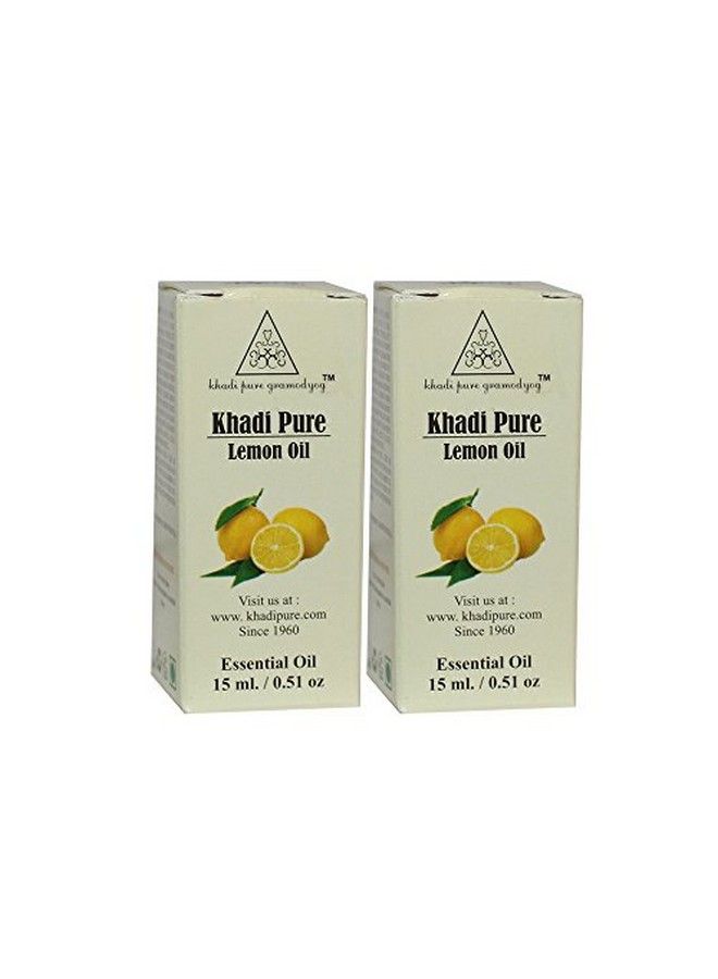 Khadi Pure Herbal Lemon Essential Oil, 15 ml,Black - Image 1