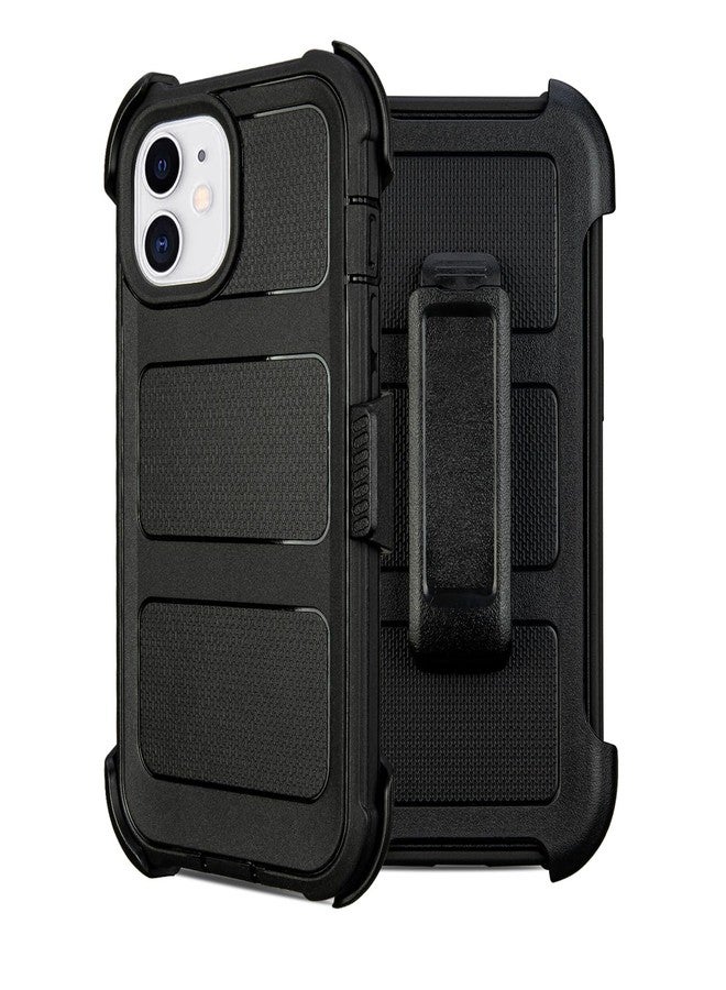 Saiboro for Defender iPhone 12 Case with Clip,Holster with Kickstand,for Heavy Duty iPhone 12 Phone Case Rugged 2 Layers of Sturdy,Anti-Drop for Phone Case iPhone 12Case Protective(Black) - Image 1