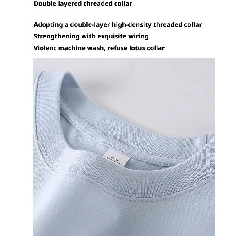 Heavyweight Combed Cotton T-Shirt for Men - Image 3