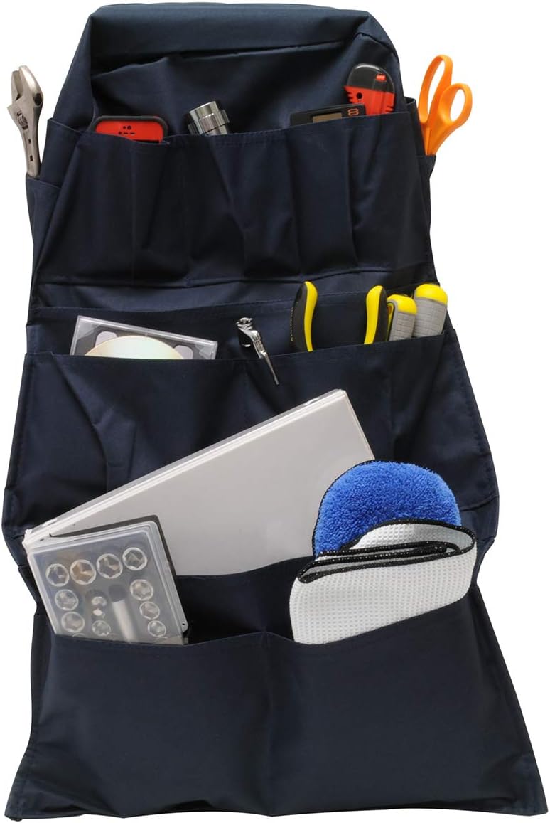 RoadPro 14-Pocket Seat Back Organizer - Blue - Image 2