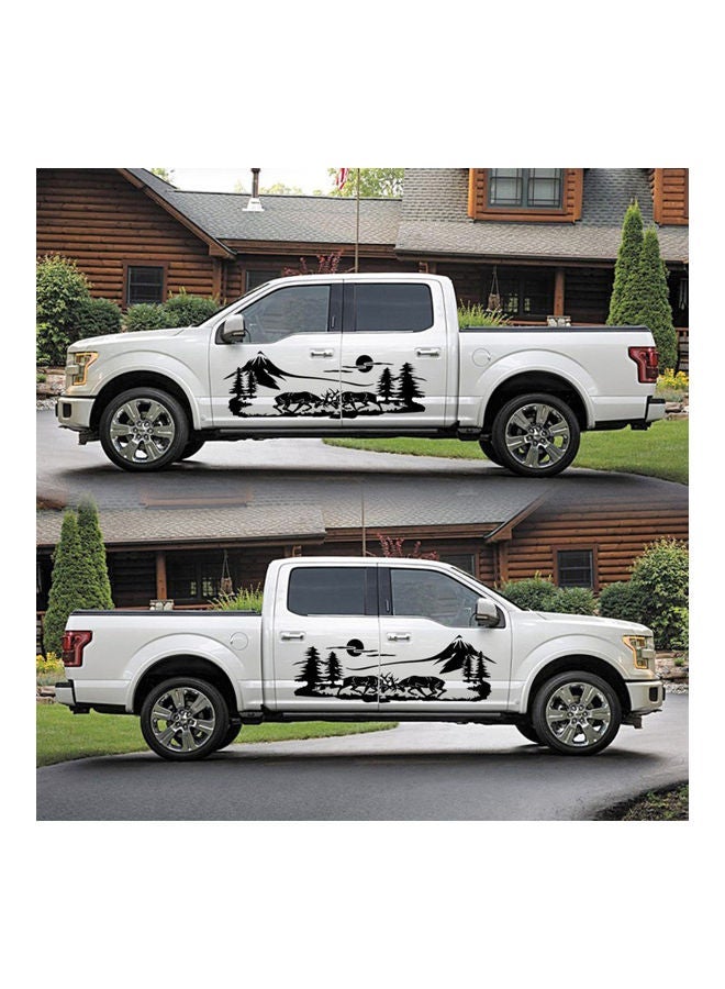 NIBEMINENT 2-Piece Mountain Forest Graphic Car Stickers - Image 3