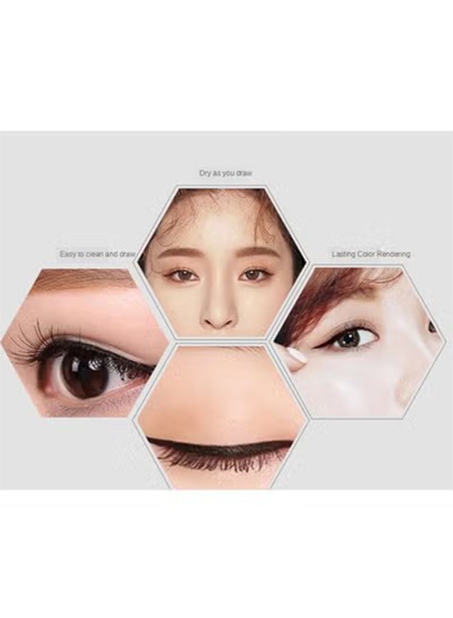 AiYi 2-in-1 Eyebrow Pencil, Liquid Eye Brow Pencil with 2 Heads, Brow Pen for Sharpening, Waterproof Long-lasting, Hair Drawing Pen (Chestnut) - Image 3