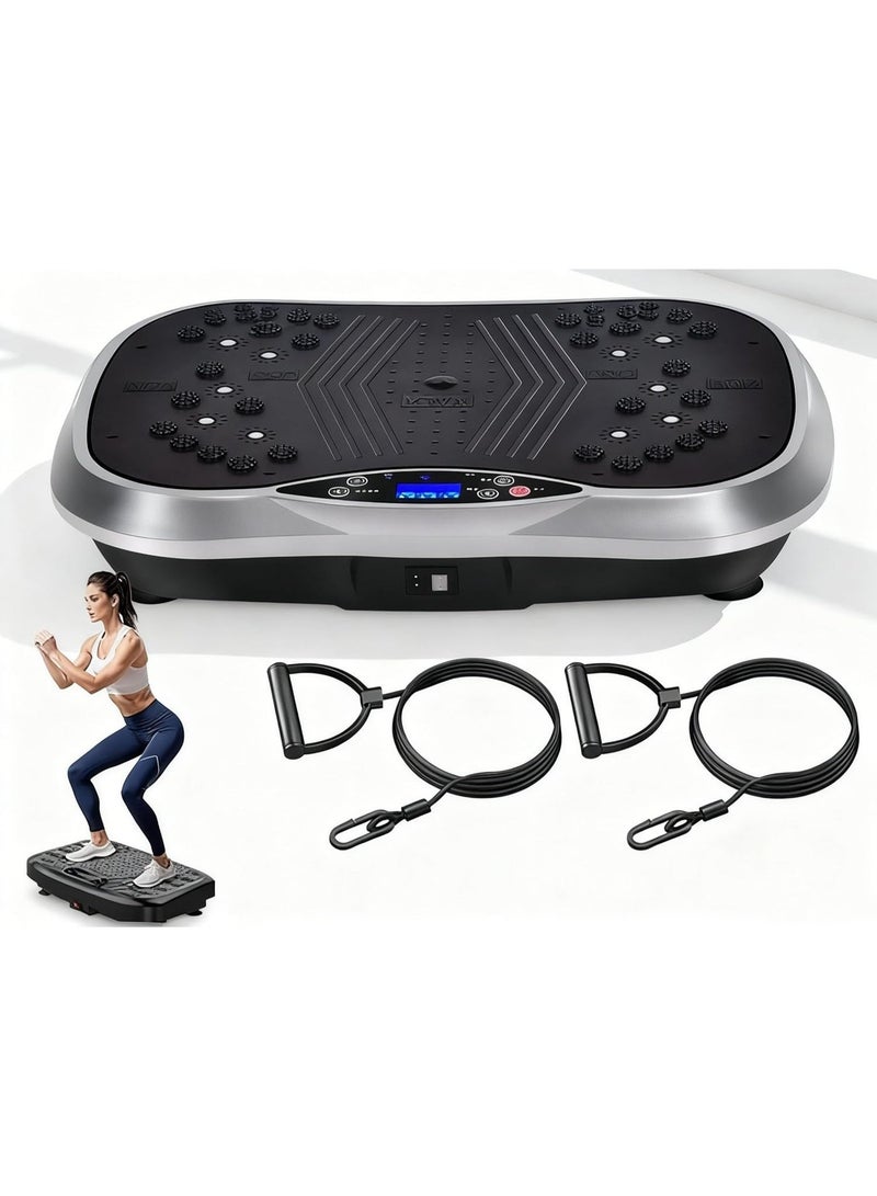 ETG Compact Vibration Plate Exercise Machine, Mini Full Body Vibration Platform Exercise Machine for Lymphatic Drainage with Acupressure Nodes, Burn Calories, Helps Alleviate Back & Joint Pain - Image 1