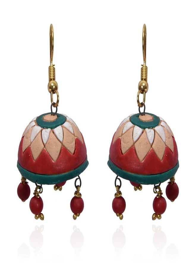 RAI COLLECTION مجموعة راي: أطقم أقراط جومكا من الطين المحروق مكونة من ستة قطع للنساء - Image 4